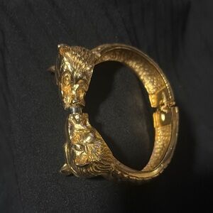 Intricate Gold Animal Motif Bracelet